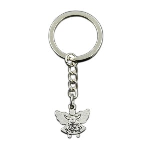 Wholesale Promotional Gift Cute Stainless Steel Metal Custom Angel Keychain