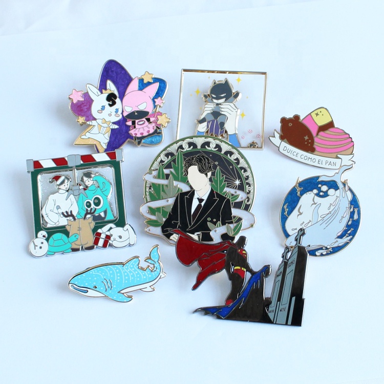 Anime Collection Enamel Pins Set Custom Cartoon Icon Brooch Lapel