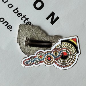 Wysokiej jakości odznaka promocyjna na klapę, szpilka z twardego emaliowanego materiału, szpilka z emaliowanego metalu, leniwiec, niestandardowa