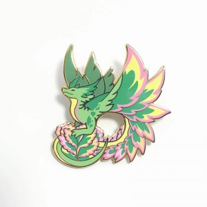 Custom Fashion Metal Badge with Soft and Hard Enamel Design Pin