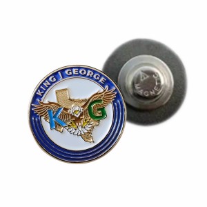 OEM Metal Pin Badge Pabrik Logo Kartun Enamel Custom Pin karo Magnet