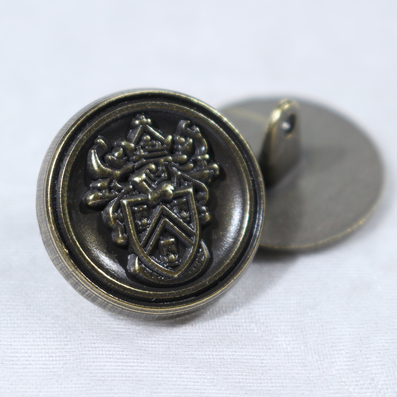 custom antique bronze finish 3d metal buttons