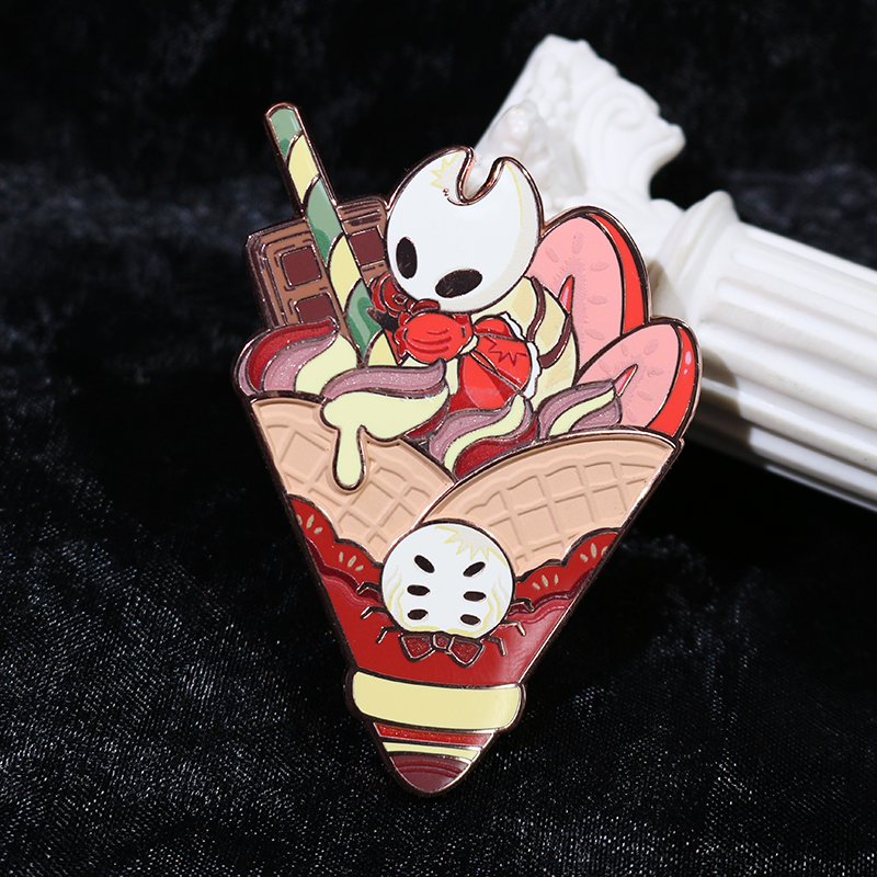 custom matt enamel pearl and uv printing game hard enaeml pin