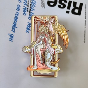 Dostosowany producent metalowe rzemiosło niestandardowe wykonane odznaki hurtowo hurtowo kobiety słodkie twarde emaliowane przypinki do klapy