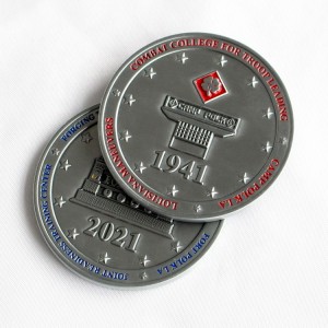 Kunshan China Manufaktur Grosir Perusahaan Logo Sekolah Metal Antique Custom Coast Guard Challenge Coin