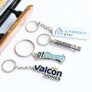 Factory custom Cute Zinc Alloy Designer Keychains Different Shaped Metal Key Ring Accessories