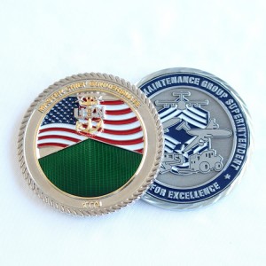 China factory for Soft enamel Veterans Custom Spinner military challenge coin custom army and custom navy coin