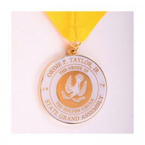 Antique copper sport medal