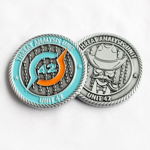 China factory for Soft enamel Veterans Custom Spinner military challenge coin custom army and custom navy coin