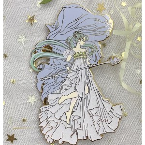 Shiinaha Ma jiro Alaab-iibiyaha birta ah ee ugu yar ee birta calaamada Brooch BT S Kpop Anime Glitter Pearl Lapel Pin