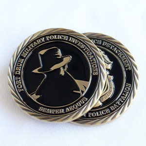 Customize High Quality Fashionable Metal Coin Manufacturer Enamel Color Antique Gold Silver Challenge Coin for Souvenir