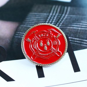 OEM Metal Pin Badge Pabrik Logo Kartun Enamel Custom Pin karo Magnet