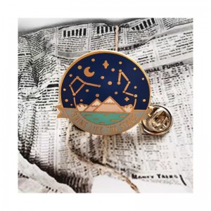 China Factory Custom Zinc Alloy Metal 3D Fa'ailoga Malūlū Enamel Lapel Pins