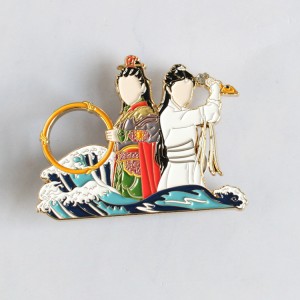Shiinaha Ma jiro Alaab-iibiyaha birta ah ee ugu yar ee birta calaamada Brooch BT S Kpop Anime Glitter Pearl Lapel Pin