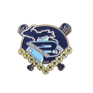 Factory Price High Quality Metal Custom Baseball Badge Soft Enamel Lapel Pin