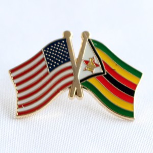 Friendship soft enamel flag pin