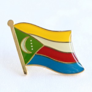 Friendship soft enamel flag pin