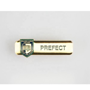 Metal Lapel Enamel Pin Football Custom Gift Alloy Car Name Safety Security Officer Name Badges