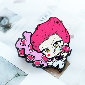 Best Sell Design Fashion Show Clothes Decoration Gifts Soft Hard Enamel Colorful Custom Logo Lapel Pin Badge with Glitter