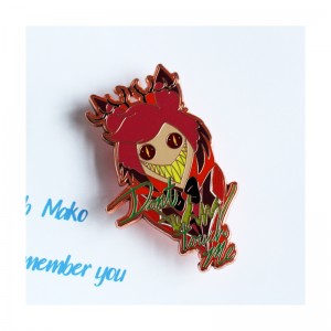 China Factory Custom Zinc Alloy Metal 3D Fa'ailoga Malūlū Enamel Lapel Pins