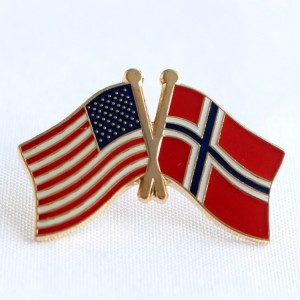 Friendship soft enamel flag pin