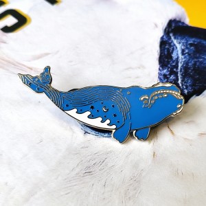 High Quality Custom Astronaut Rockets Space Cute Animal Dinosaur Cat Metal Enamel Badge Lapel Pin