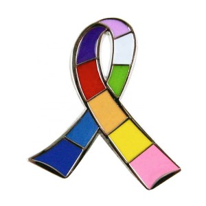 Kunshan Factory manufacturer for metal badge enamel pin Awareness ribbon pin