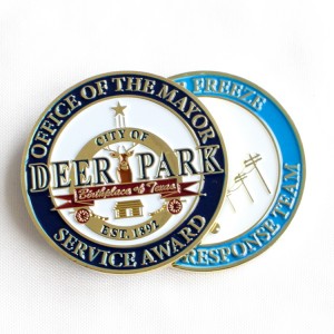 Custom Challenge Coin Antique Brass Custom Metal Promotion Coin
