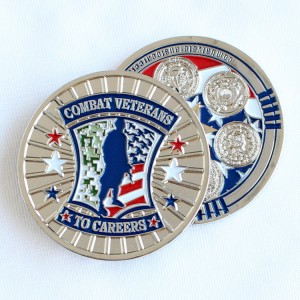 China Wholesale Custom Metal Craft Souvenir Gift Game Enamel Award  Navy Antique Challenge Coins