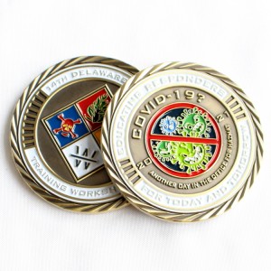 China Wholesale Custom Metal Craft Souvenir Gift Game Enamel Award  Navy Antique Challenge Coins