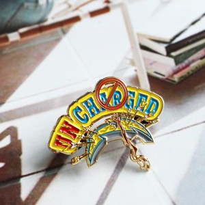 China Factory Wholesale No Minimum Gold Hard Soft Enamel Metal Badges Lapel Pins Custom Employee Pin