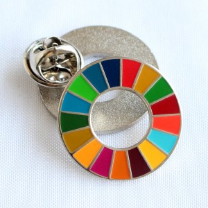 SDG kietojo emalio atlapas pin