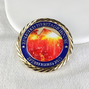 Ubunifu maalum wa Kiwanda Changamoto Mtengenezaji wa Sarafu za 3D Aloi ya Aloi ya Dhahabu ya Silver Metal Enameli Sarafu Maalum za Souvenir