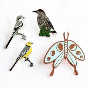 Lachin manifaktirè High Quality Custom mou emaye rvèr Pin