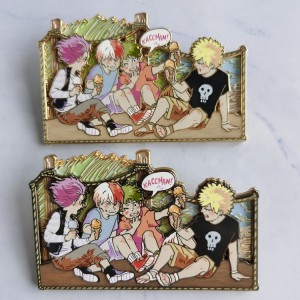 Lachin manifaktirè High Quality Custom mou emaye rvèr Pin