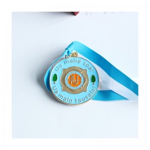 ຂາຍສົ່ງໂລຫະ Enamel Copper Gold Plated ແບບກອງທັບ Custom ລາງວັນກຽດຕິຍົດ medal ສໍາລັບທີ່ລະນຶກ