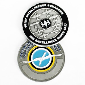 I-Wholesale Custom Metal Coins Silver Antique Coin Souvenir Challenge Coin