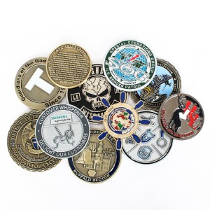 I-Factory Wholesale Challenge Coin Azikho Izinhlamvu Zemali Ezincane Zezifiso Zezempi
