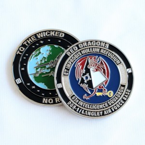 Customized Military Police Badge Soft Enamel Metal Craft Challenge Coin