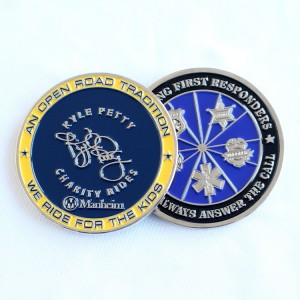 China Wholesale Metal Craft Souvenir Gift Game Enamel Award Custom Spur Edge Challenge Coins