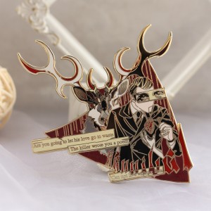 custom anime red velvet hard enamel pin