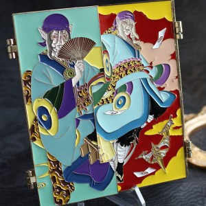custom anime gradient pearl hinge soft enamel pin