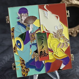 custom anime gradient pearl hinge soft enamel pin
